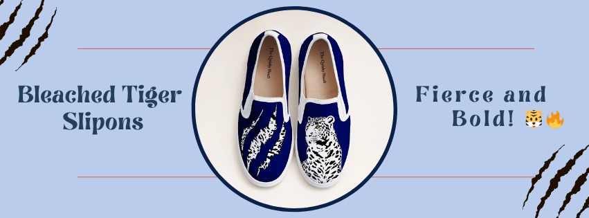 From Roar to Runway – The Bleached Tiger Slip-ons That Define Boldness! - The Quirky Naari