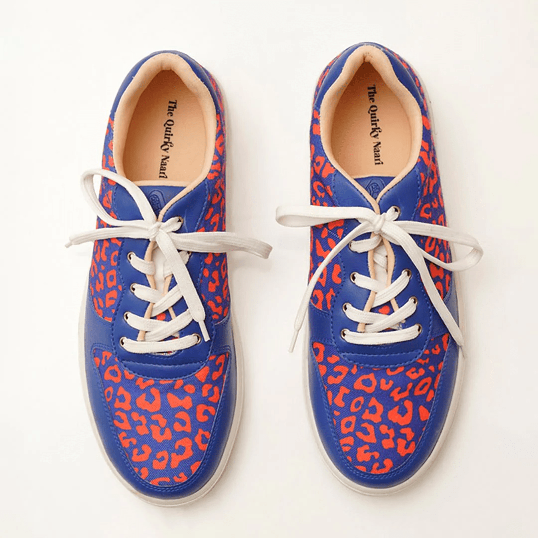 Blue Wildcat Sneakersa - The Quirky Naari