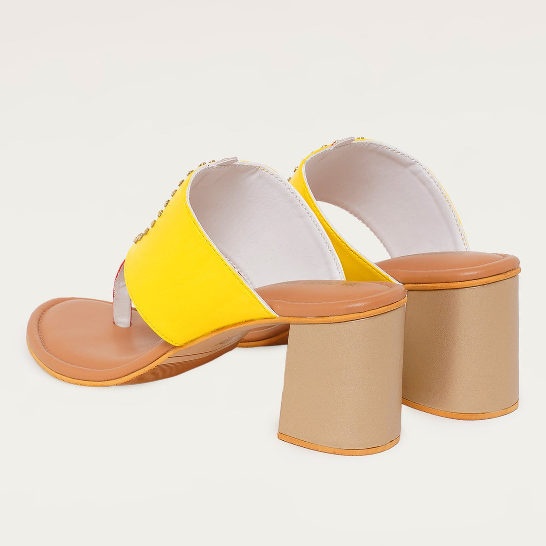 Bridal Heel Kolhapuris - The Quirky Naari