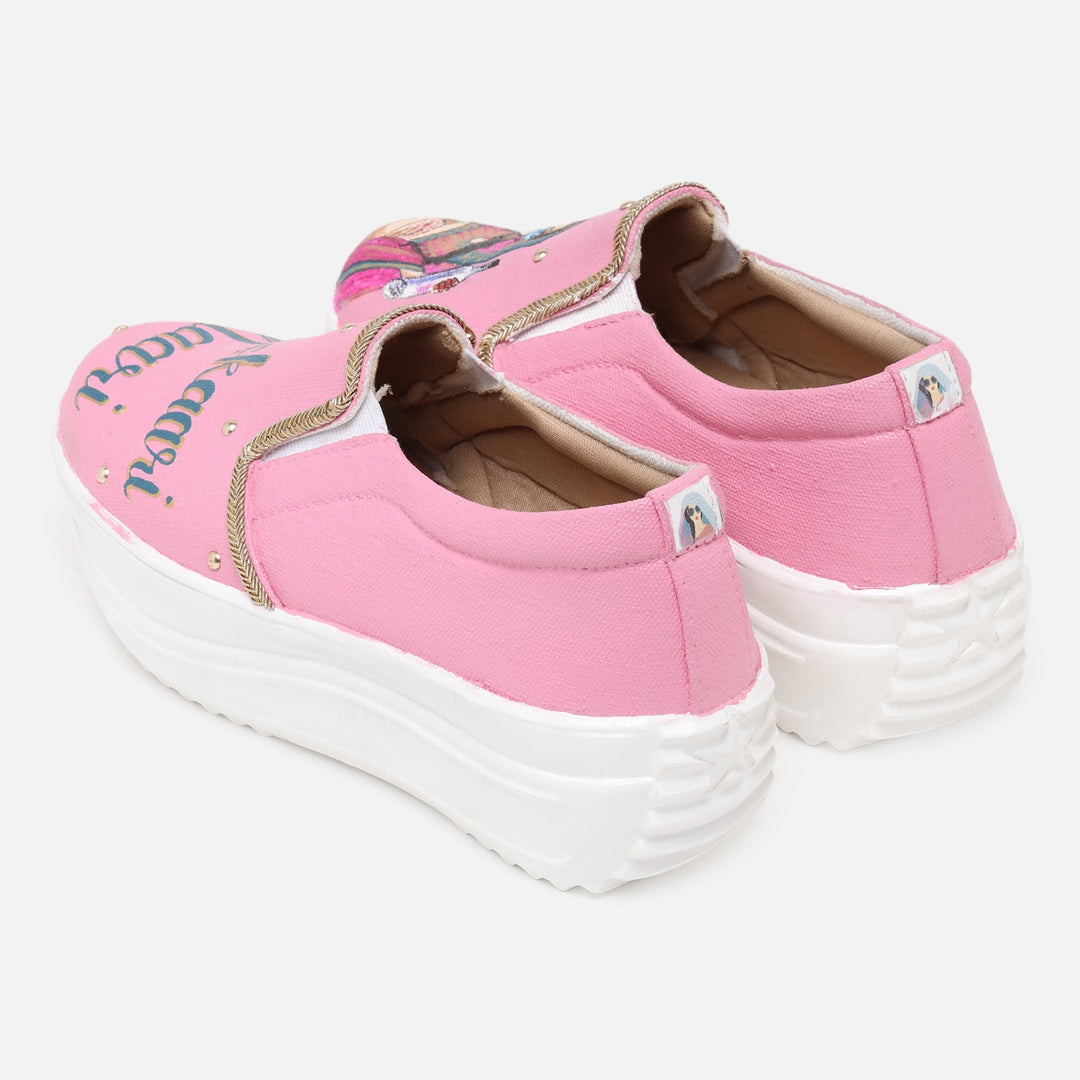 Bridal Heel Slipons - The Quirky Naari
