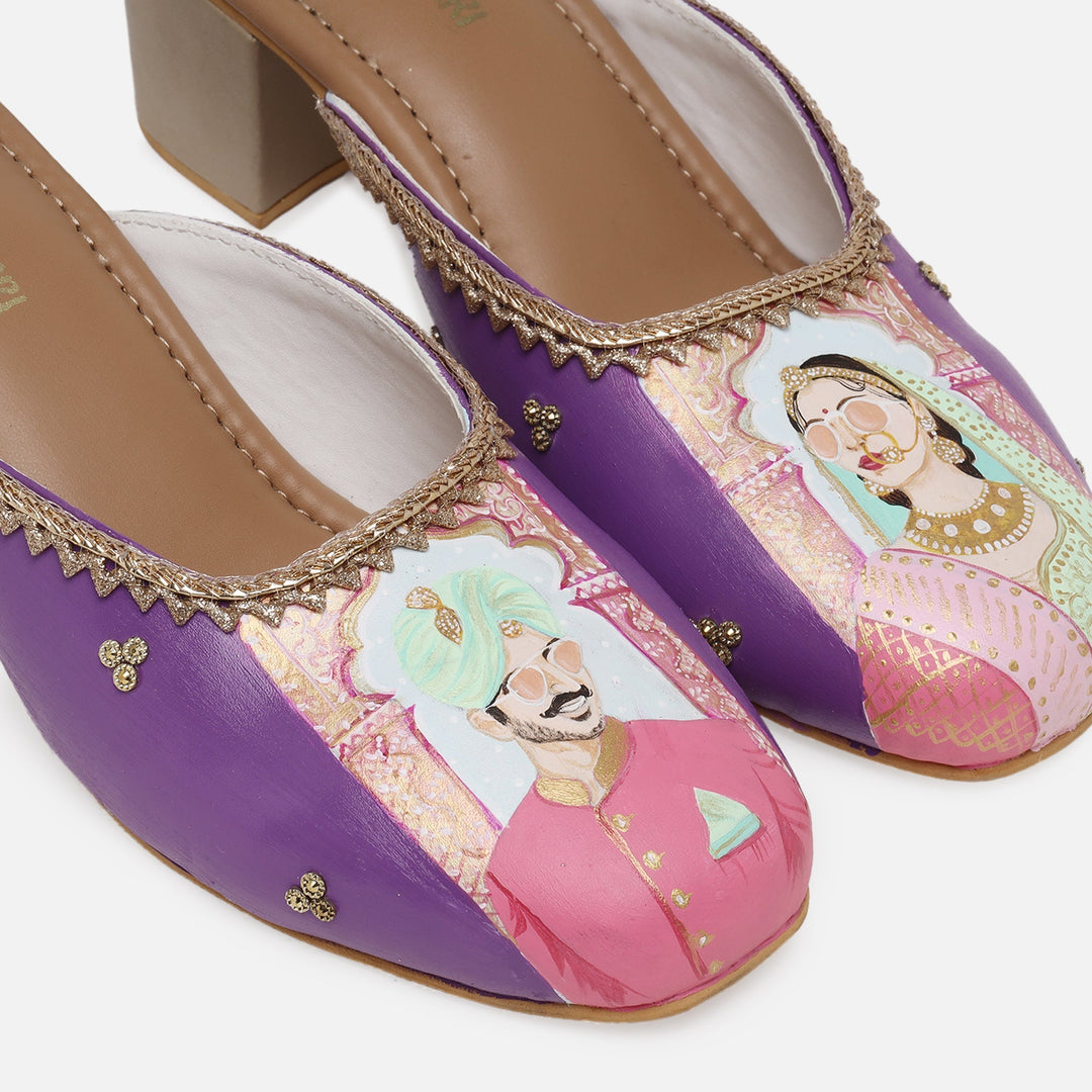 Bride-Groom Mules - The Quirky Naari
