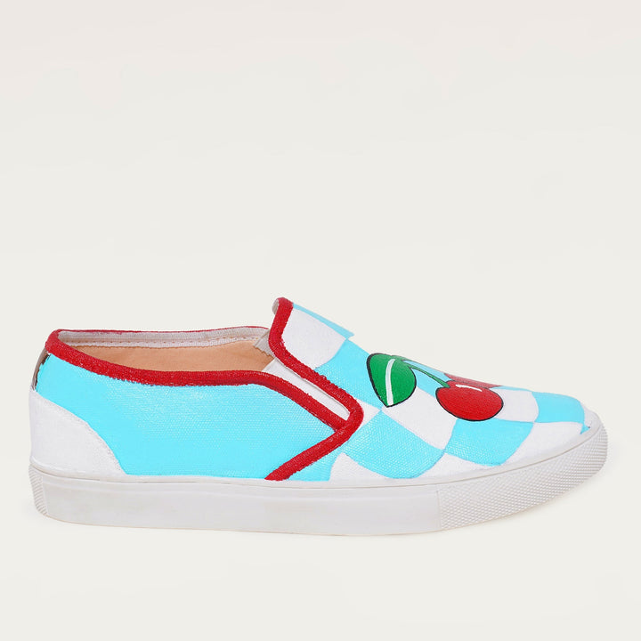 Cherry Pop Slipons - The Quirky Naari