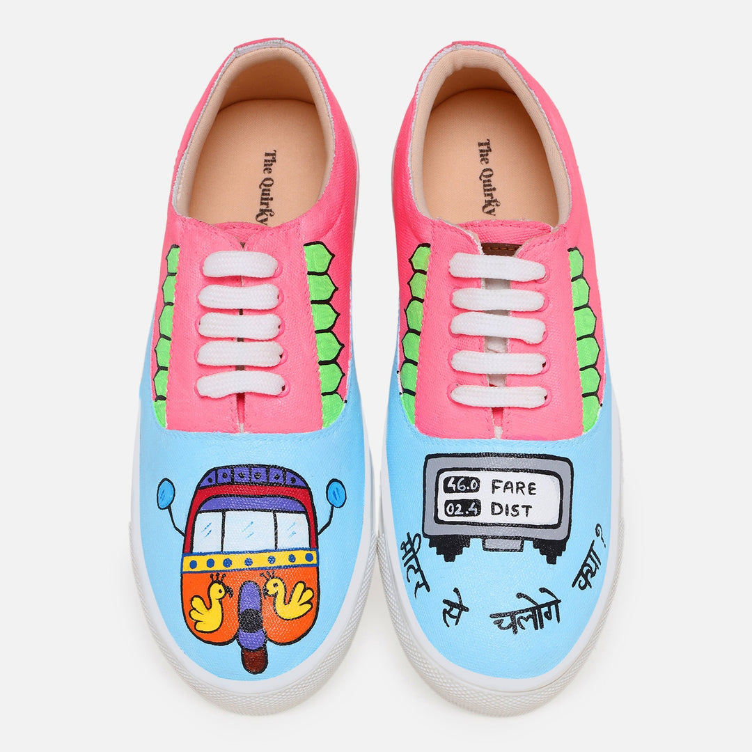 Meter Se Chaloge Sneakers - The Quirky Naari