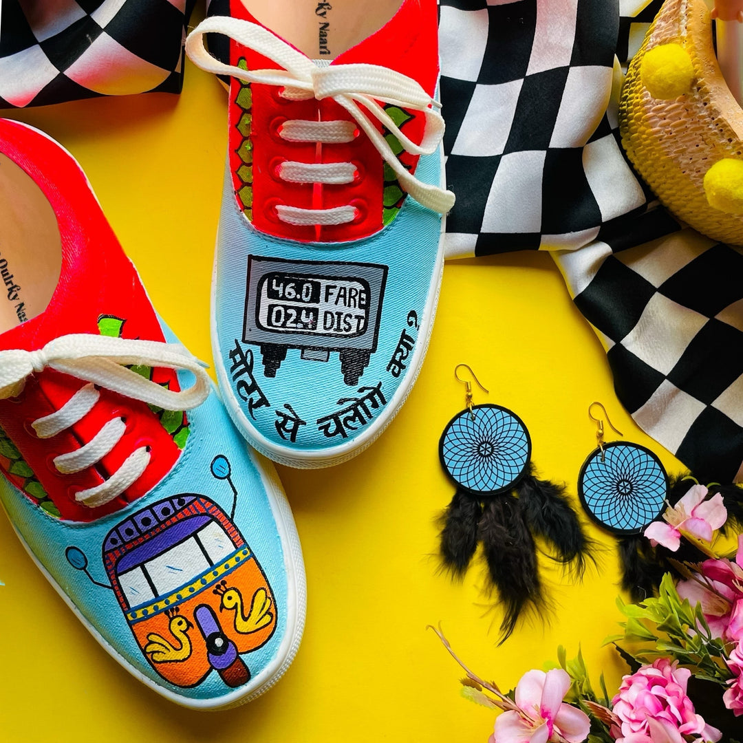 Meter Se Chaloge Sneakers - The Quirky Naari