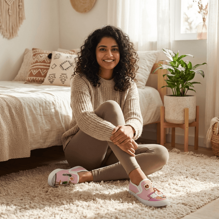 Self Love Slipons - The Quirky Naari