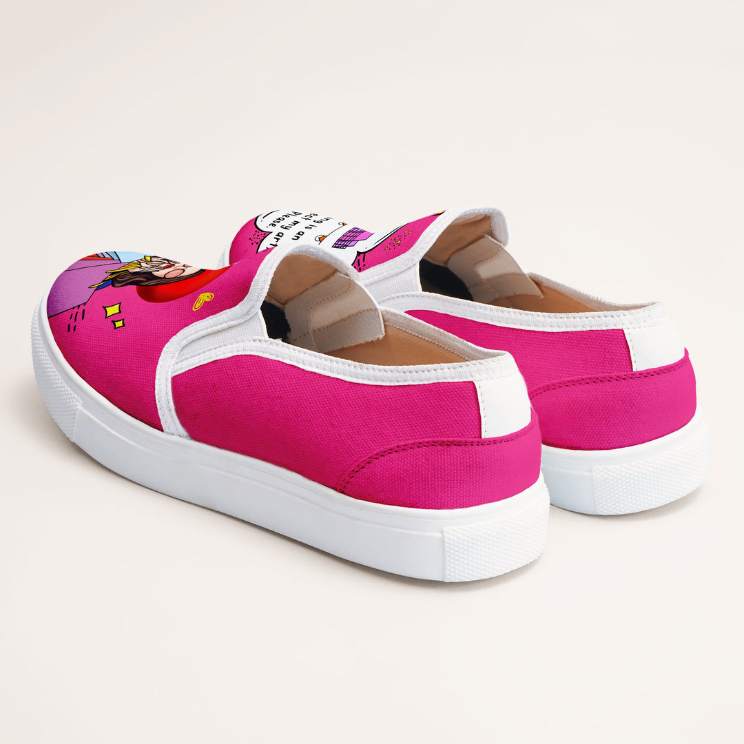 Shopaholic Slipons - The Quirky Naari