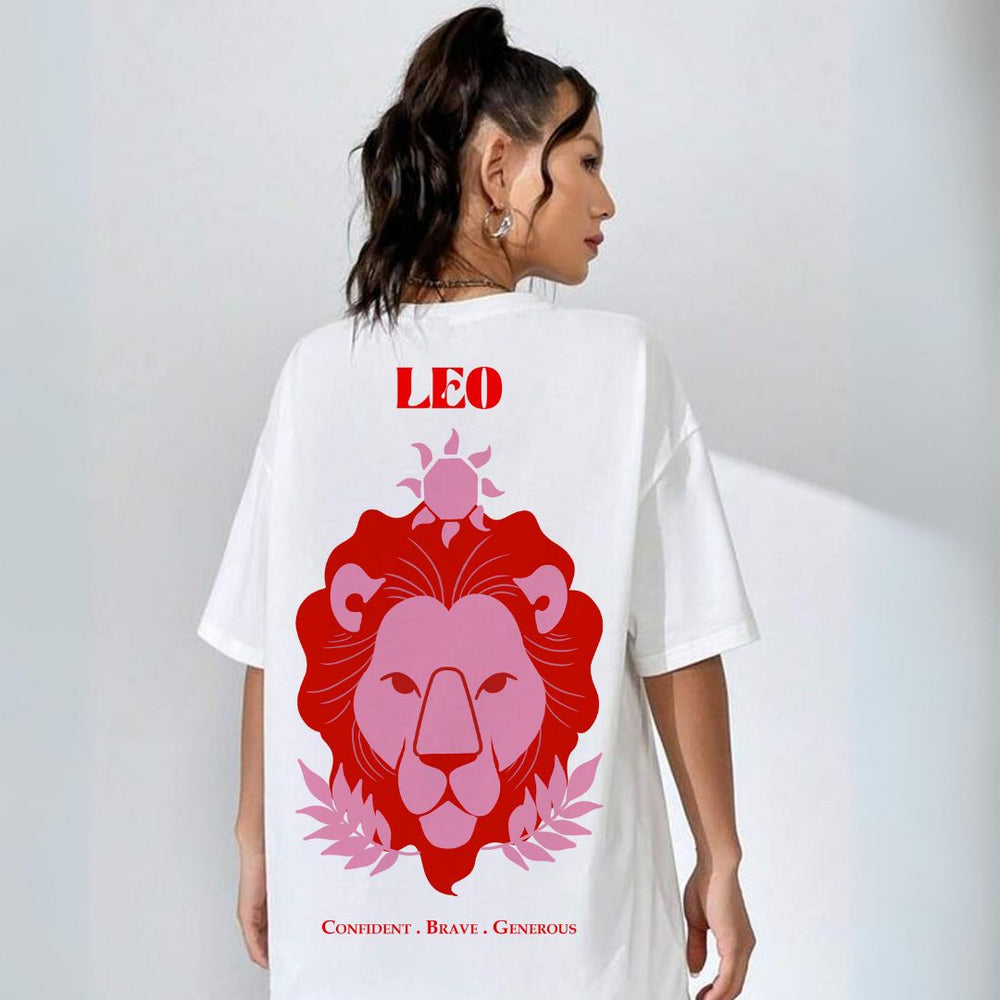 Zodiac T-shirt - Leo - The Quirky Naari